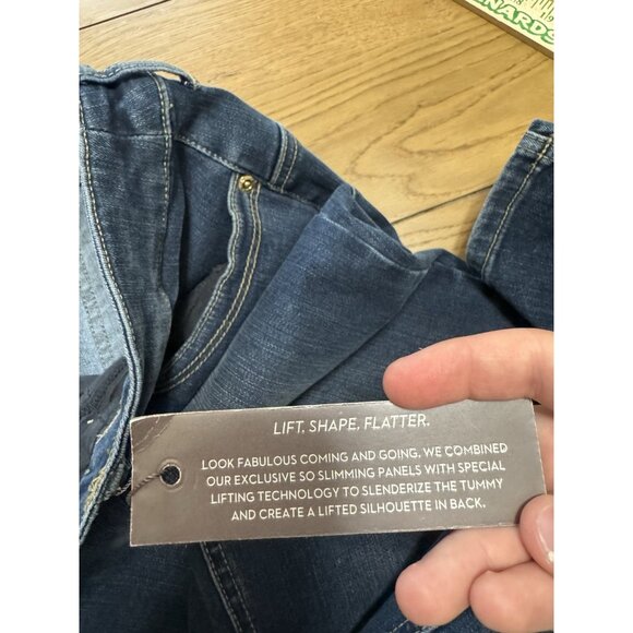 Chico's So Lifting By‎ Chicos Slim Leg Jean Deep Sapphire Size  3 Short City NWT - Picture 10 of 16